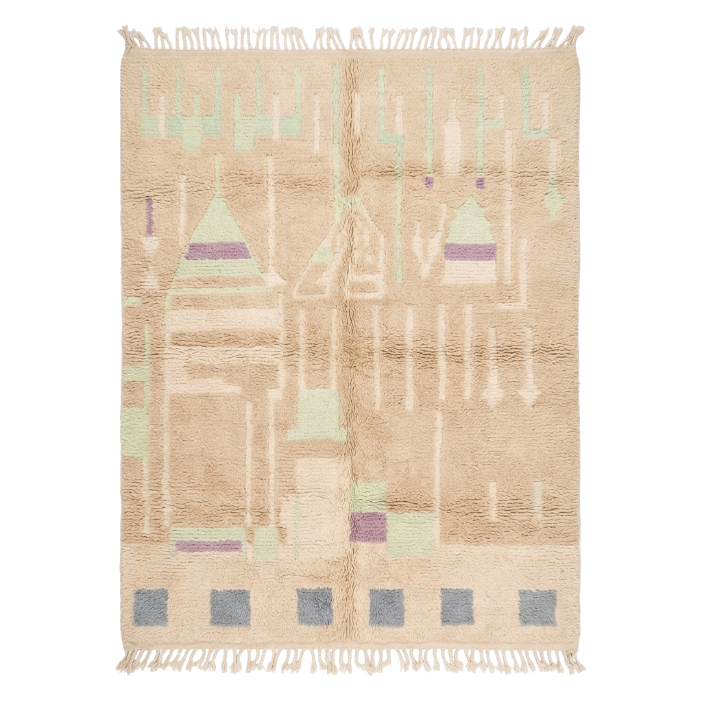Sandstone Haven Moroccan Shag Rug
