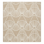 Sandy Shell Radiance Square Hand Tufted Wool Rug 