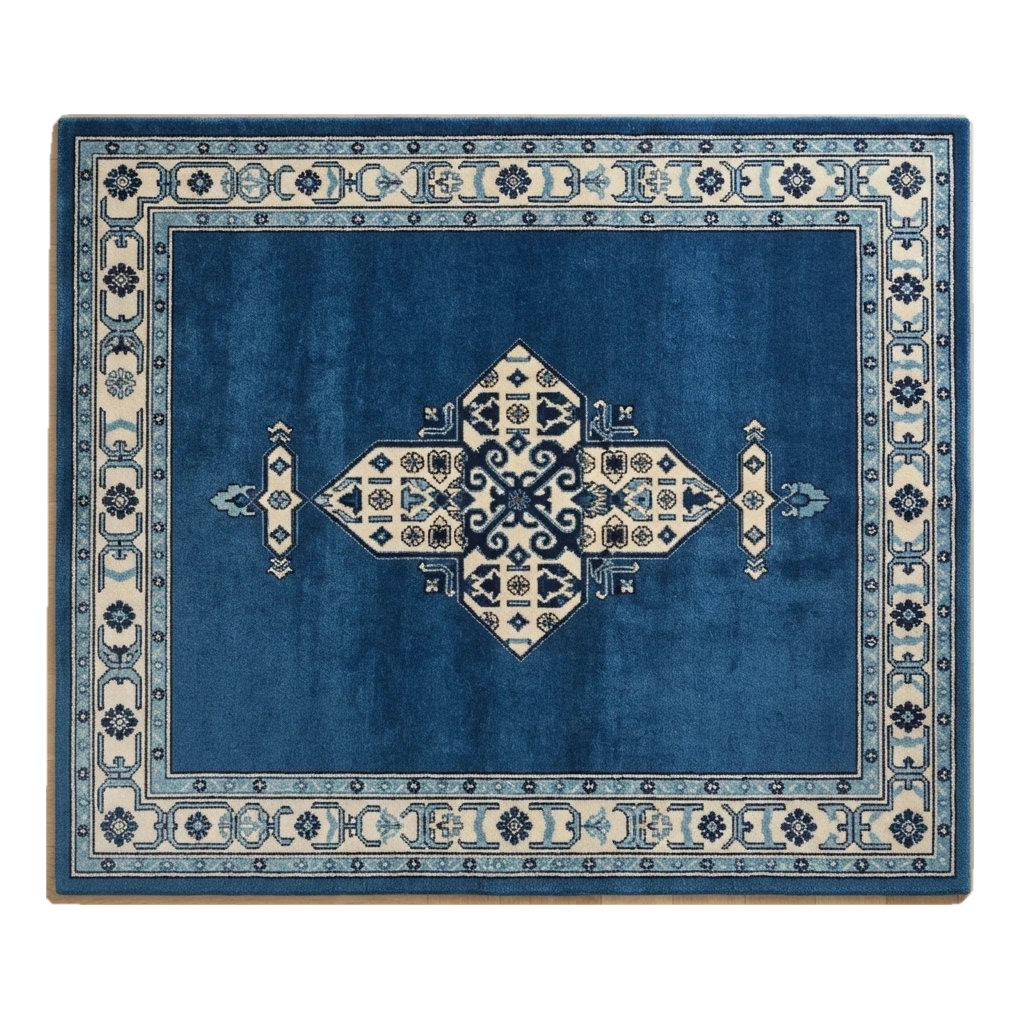 Sapphire Nomad Jewel Hand Tufted Wool Rug - alternate view