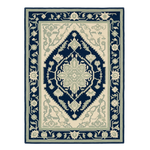Sapphire  Ornament Hand Knotted Rug 