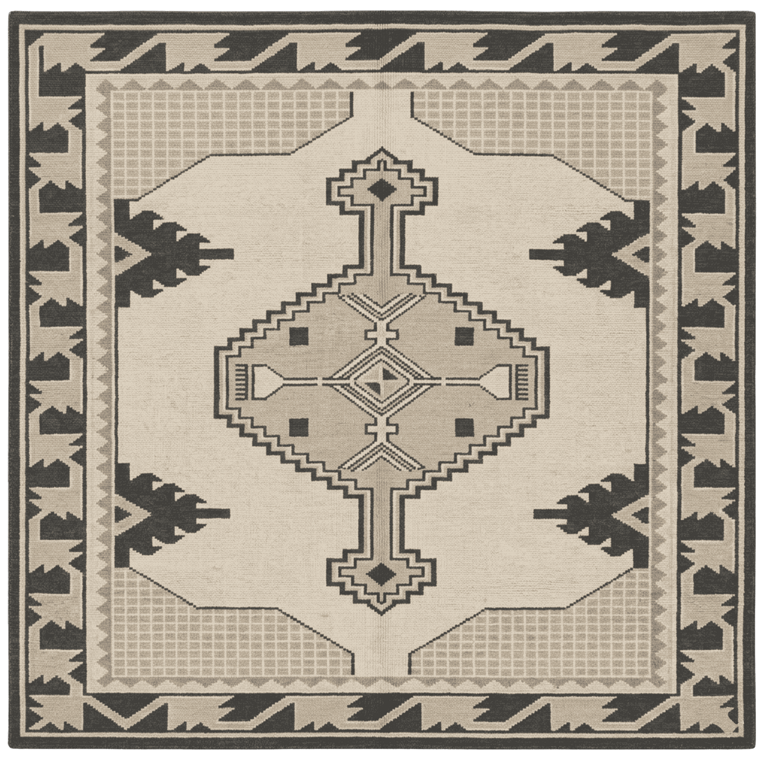 Shadowed Talisman Hand Knotted Rug