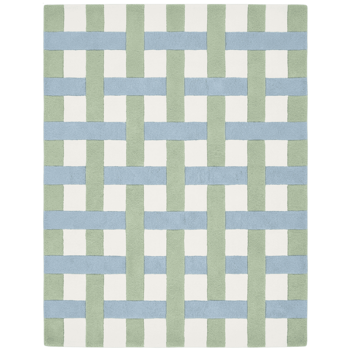 Sky Grid Hand Tufted Wool Rug