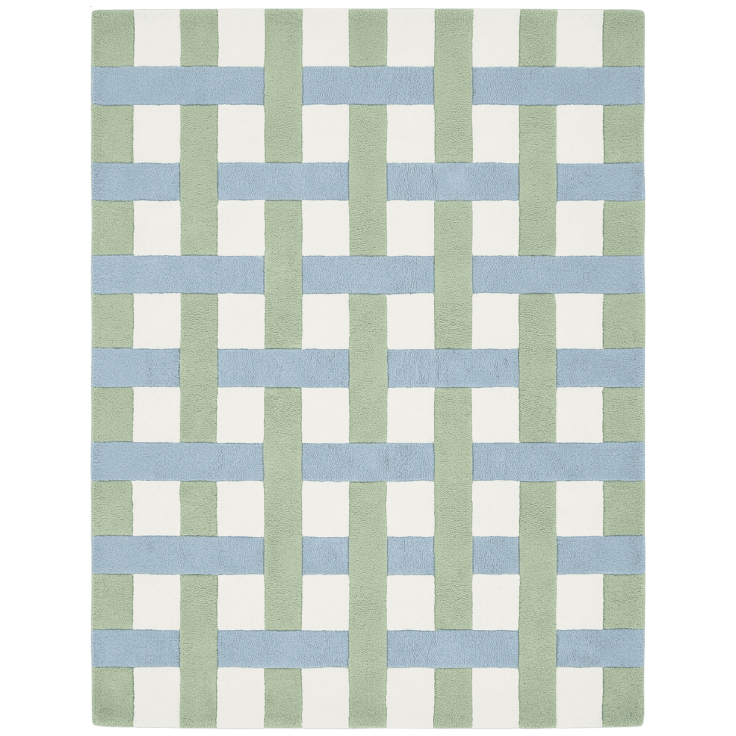Sky Grid Hand Tufted Wool Rug