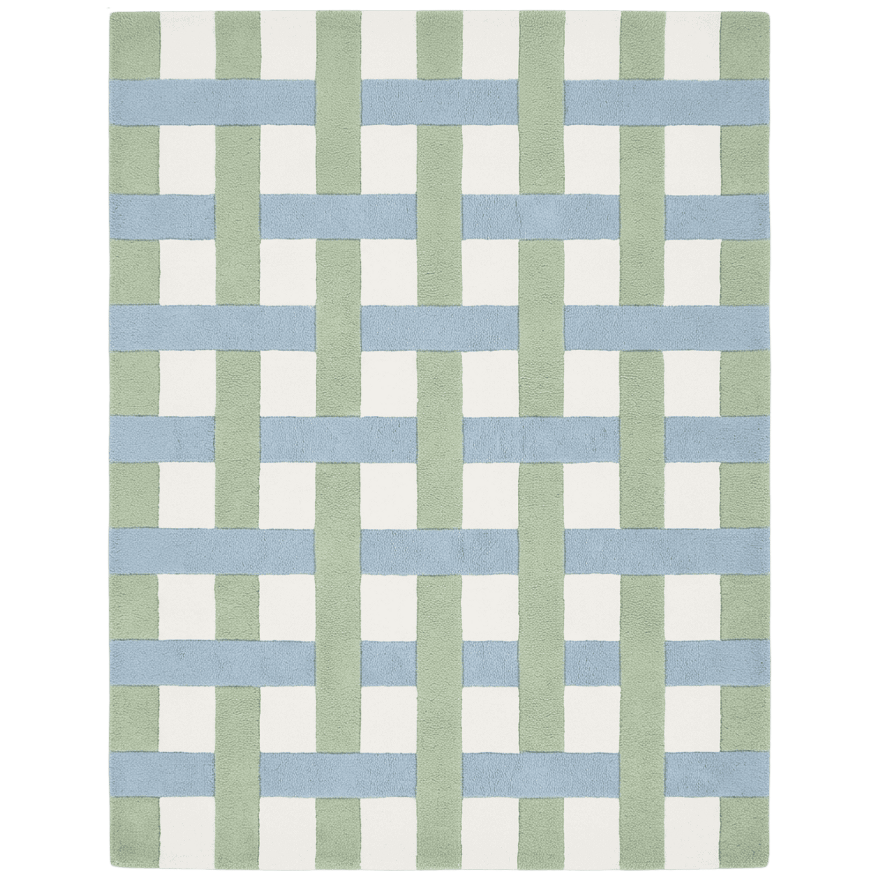 Sky Grid Hand Tufted Wool Rug