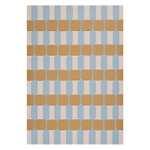 Slate Interlocking Blocks Hand Tufted Wool Rug