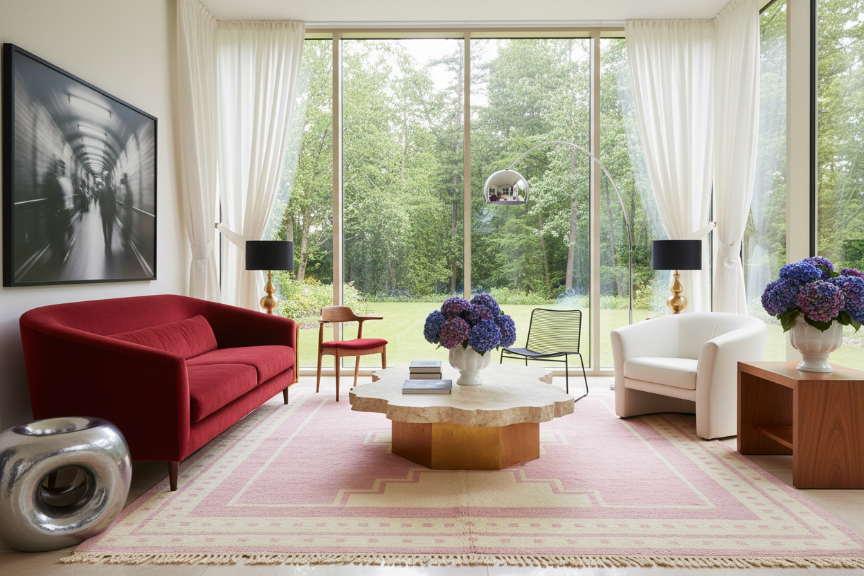 Slate Woven Tempest Hand Knotted Rug