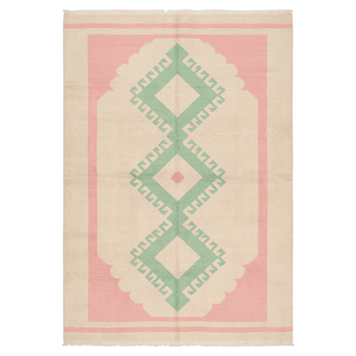 Smoky Rose Loom Hand Knotted Rug