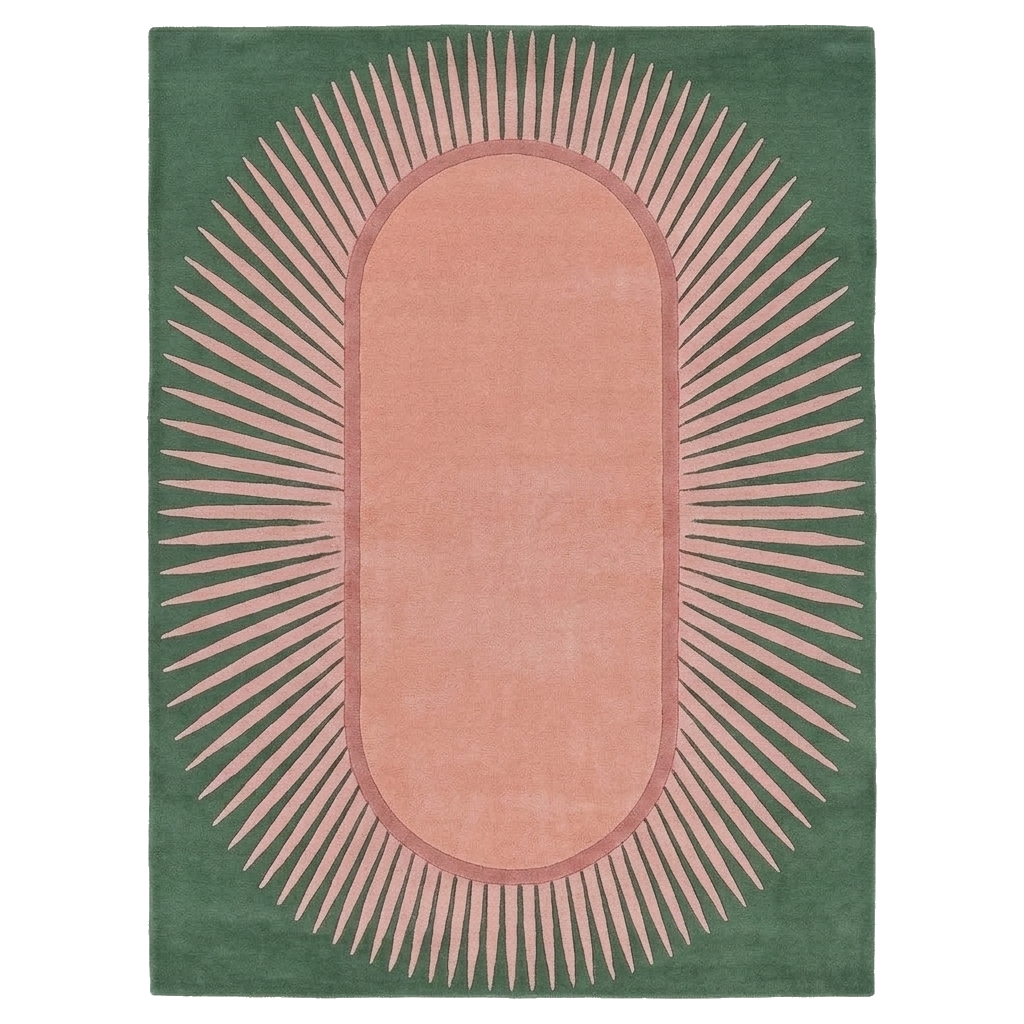 Stadium Arch Hand Tufted Wool Rug 