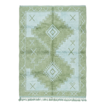 Stepped Sage Moroccan Shag Rug 