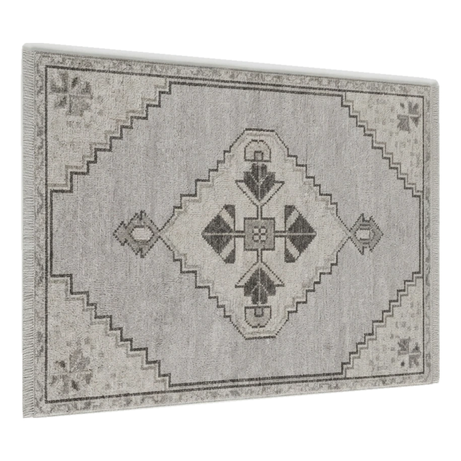 Stone Ash Medallion Hand Knotted Rug - alternate view