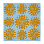 Sunny Faces Square Hand Tufted Wool Rug