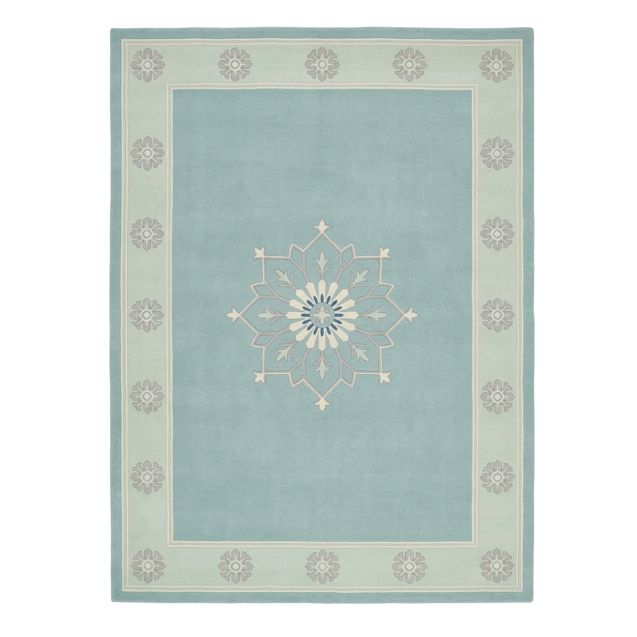 Symmetric Sprout Hand Knotted Wool Rug