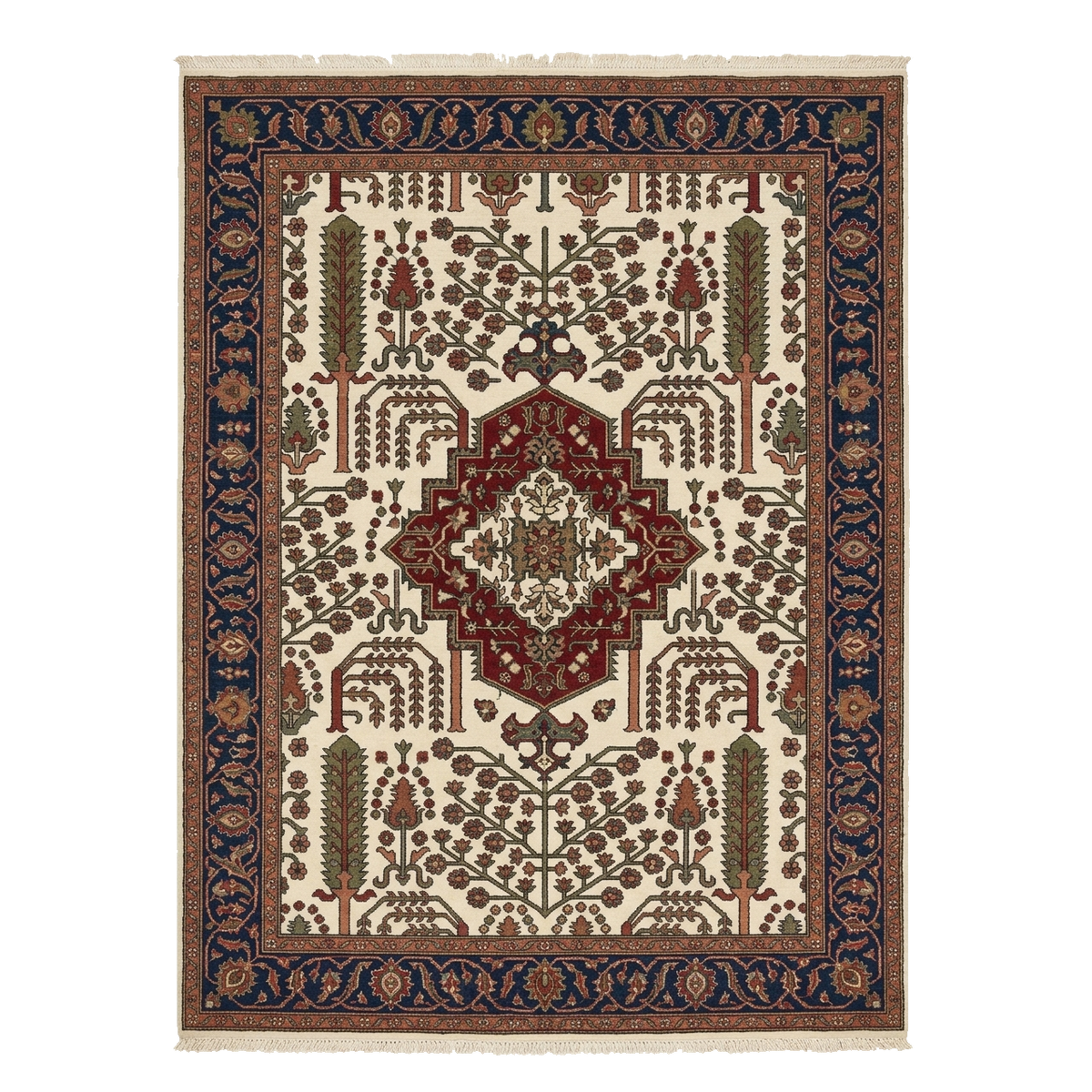 Terracotta Arbor Haven Hand Knotted Rug