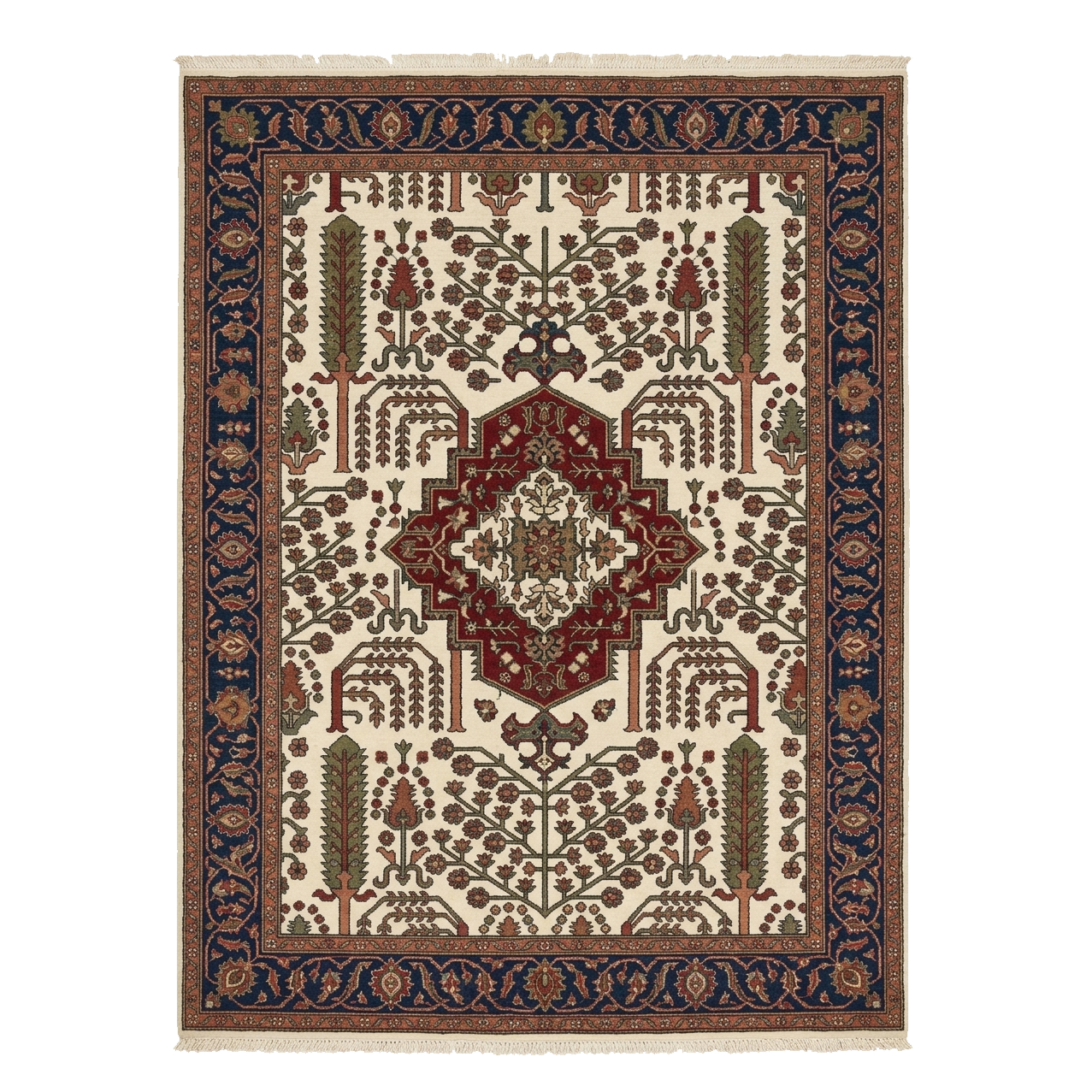 Terracotta Arbor Haven Hand Knotted Rug