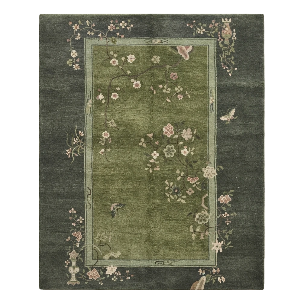 The Blossom Aviary Hand Knotted Rug
