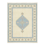 The Botanical Diamond Hand Knotted Wool Rug 