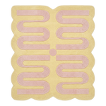 The Circuit Yellow Hand Tufted Wool Rug 