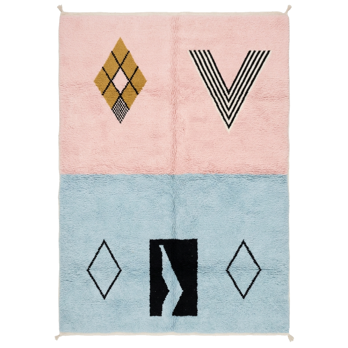 The Collage Canvas Moroccan Shag Rug