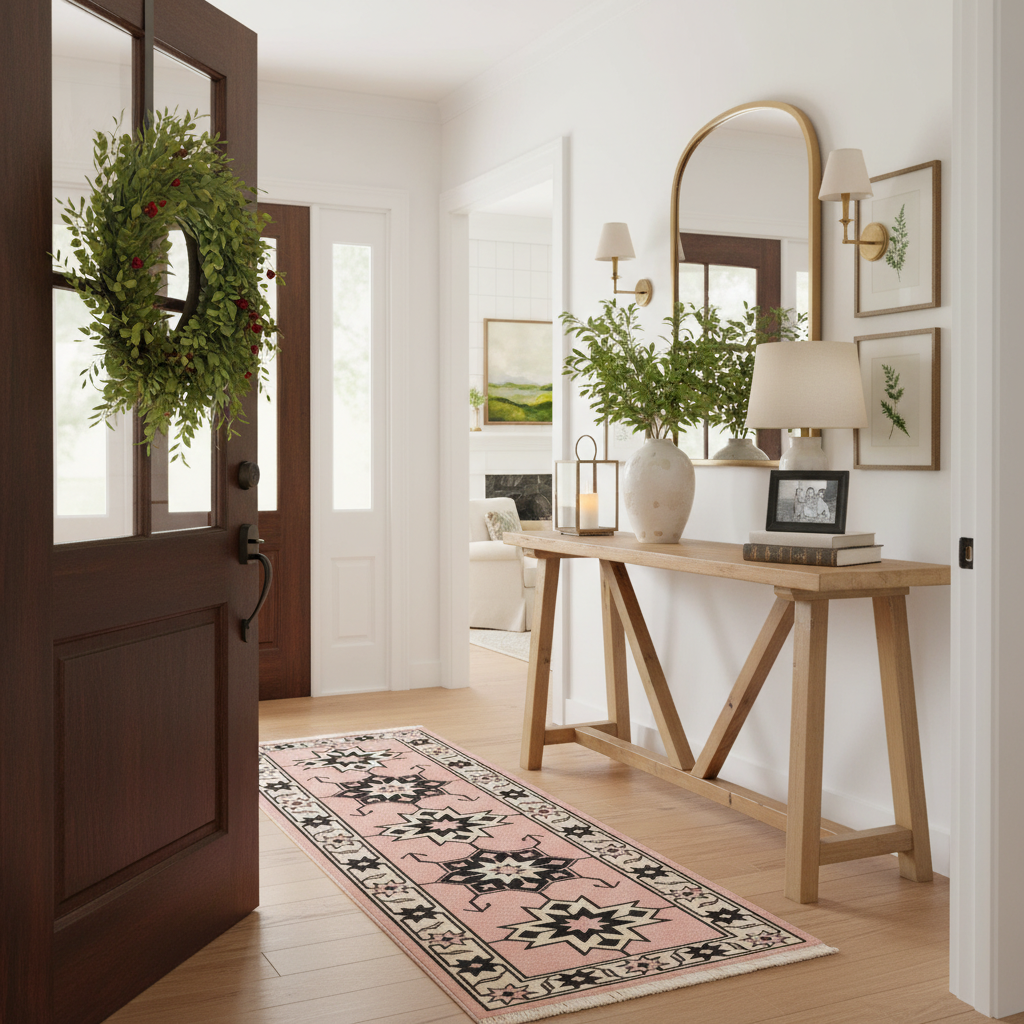 The Cosmic Kazak Hand Knotted Runner Rug