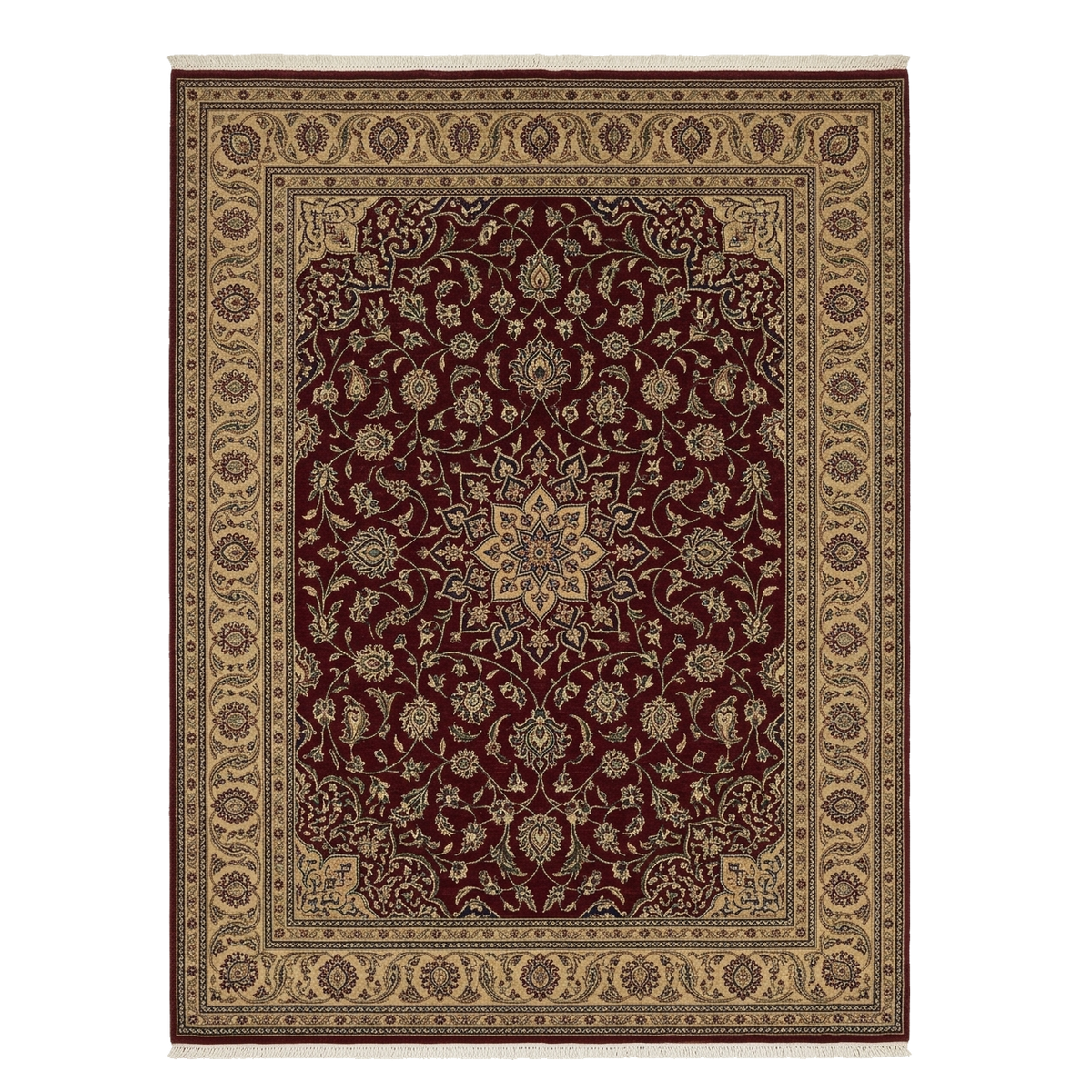 The Crimson Shah Hand Knotted Rug