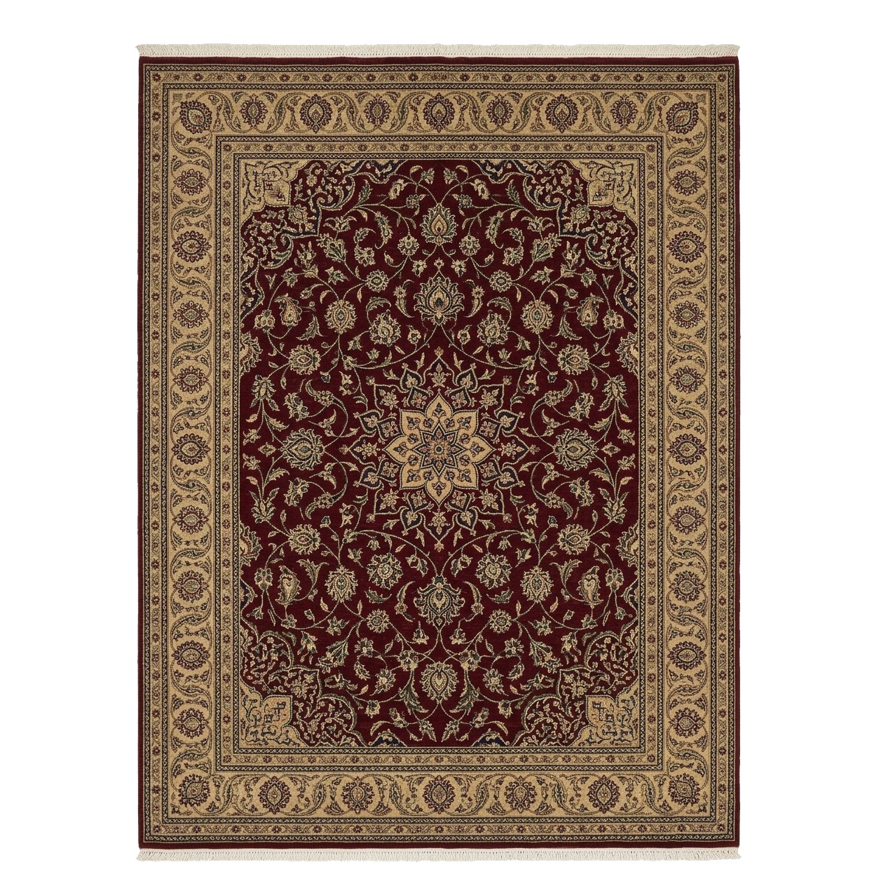 The Crimson Shah Hand Knotted Rug
