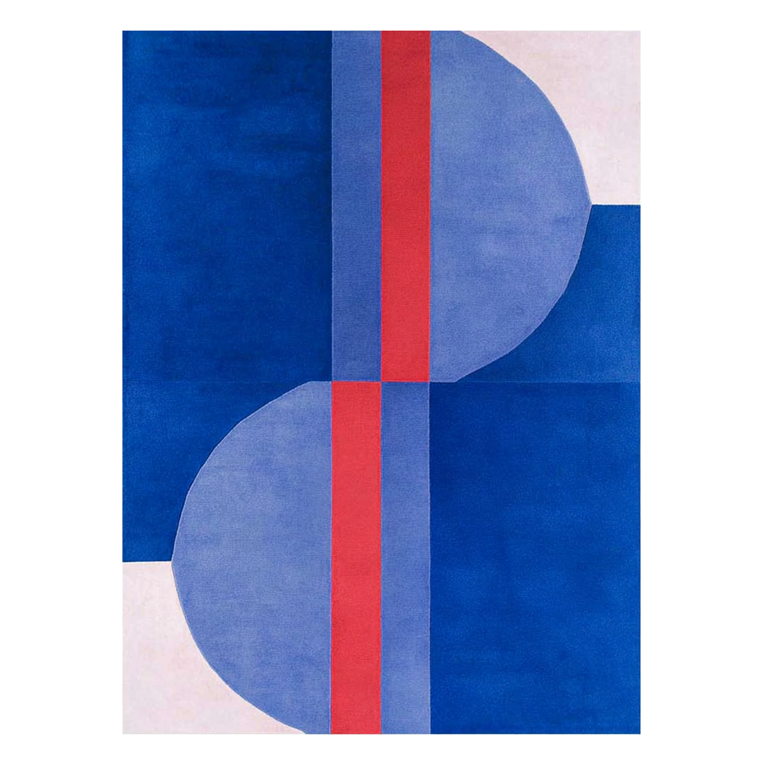 The Crimson Split Hand Tufted Viscose Rug 