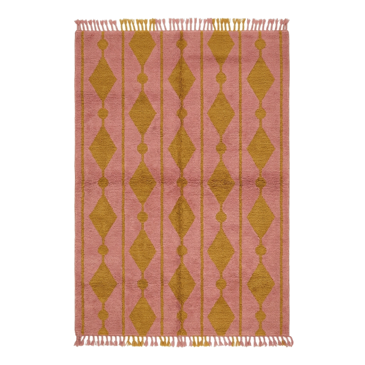 The Diamond Chevron Hand Knotted Wool Rug