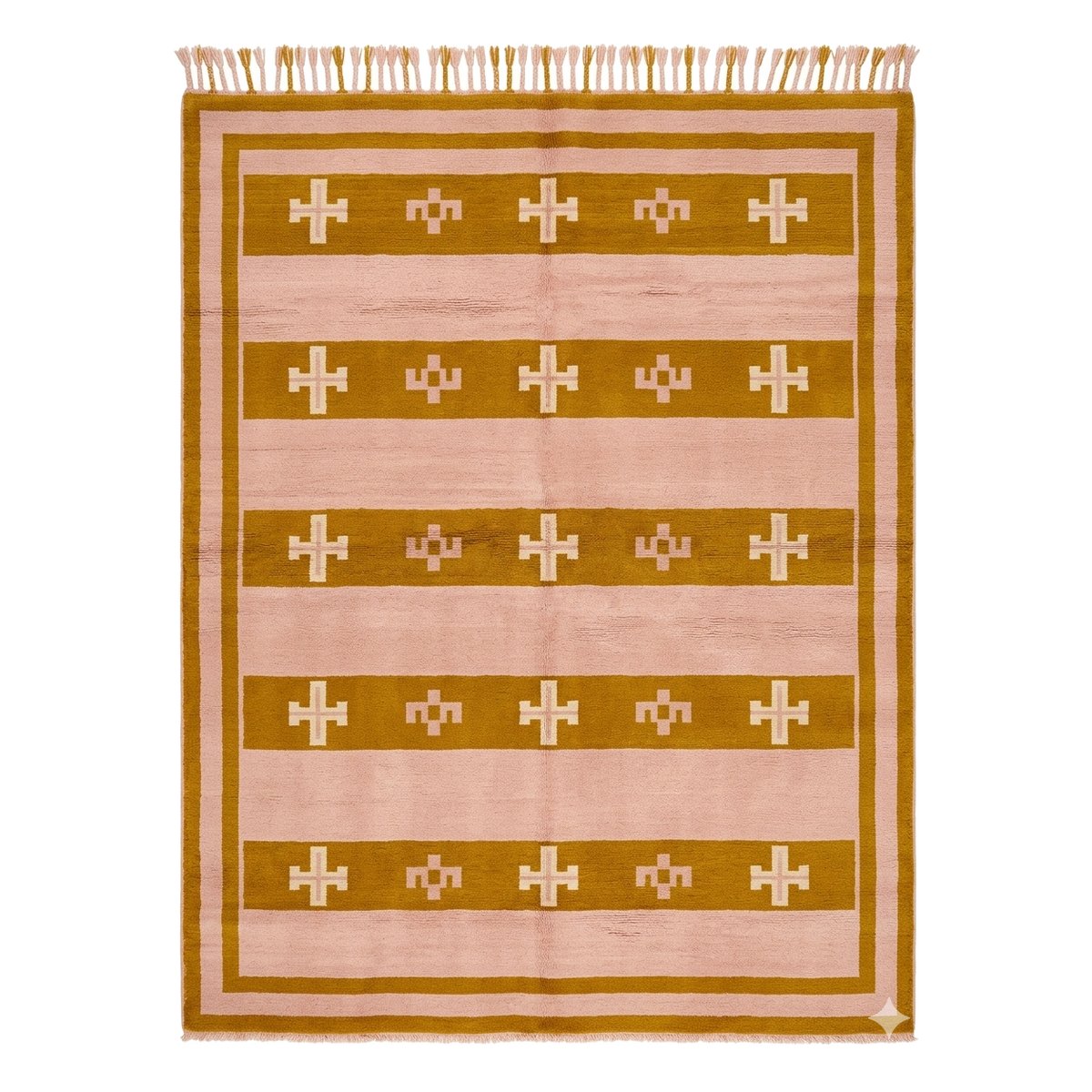 The Folklore Fringe Hand Knotted Wool Rug