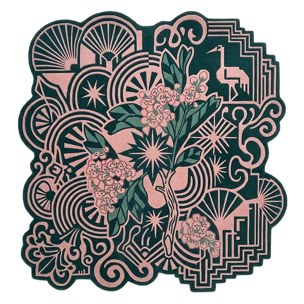 The Gatsby Garden Hand Tufted Wool Rug 