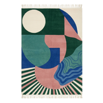 The Graphic Oasis Hand Knotted Wool Rug