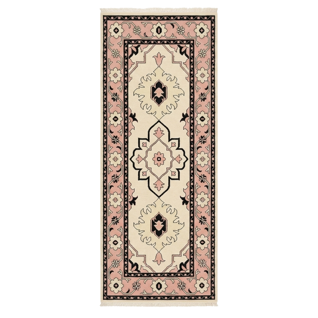The Ink & Iris Hand Knotted Runner Rug