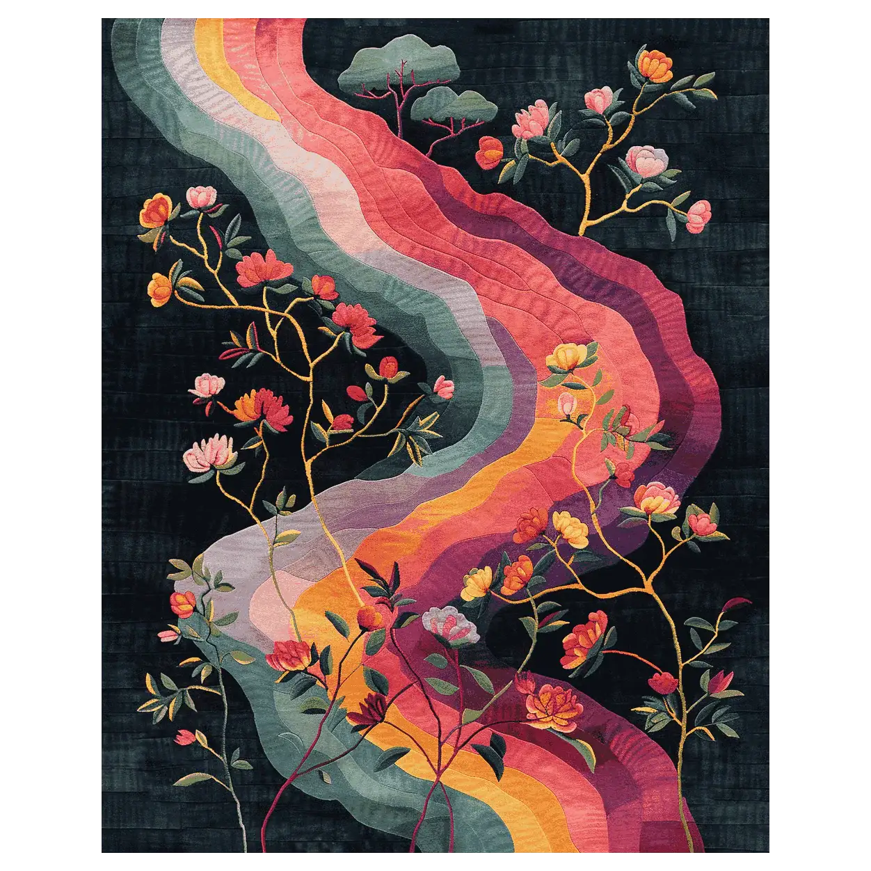 The Loomed River Hand Tufted Rug