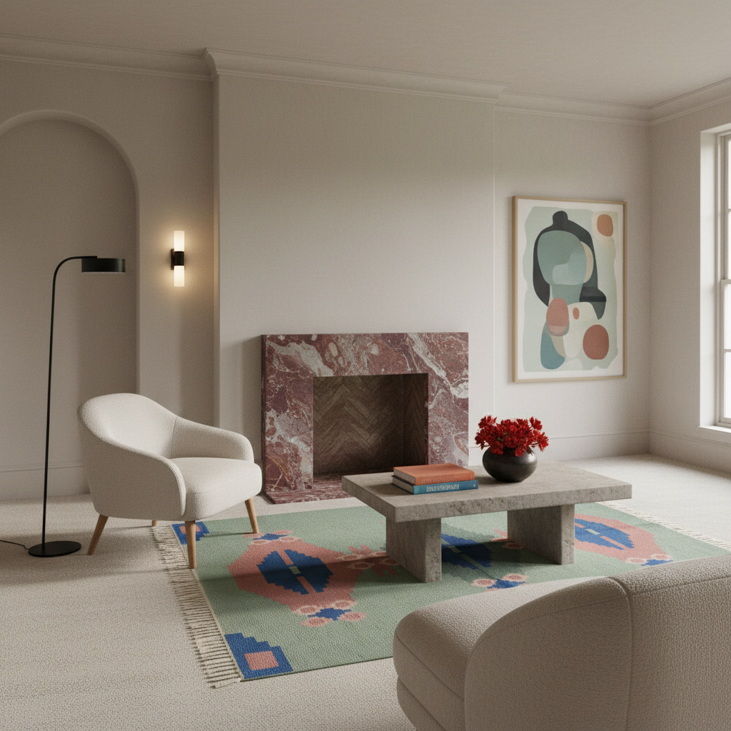 The Meadow Matrix Hand Knotted Wool Rug