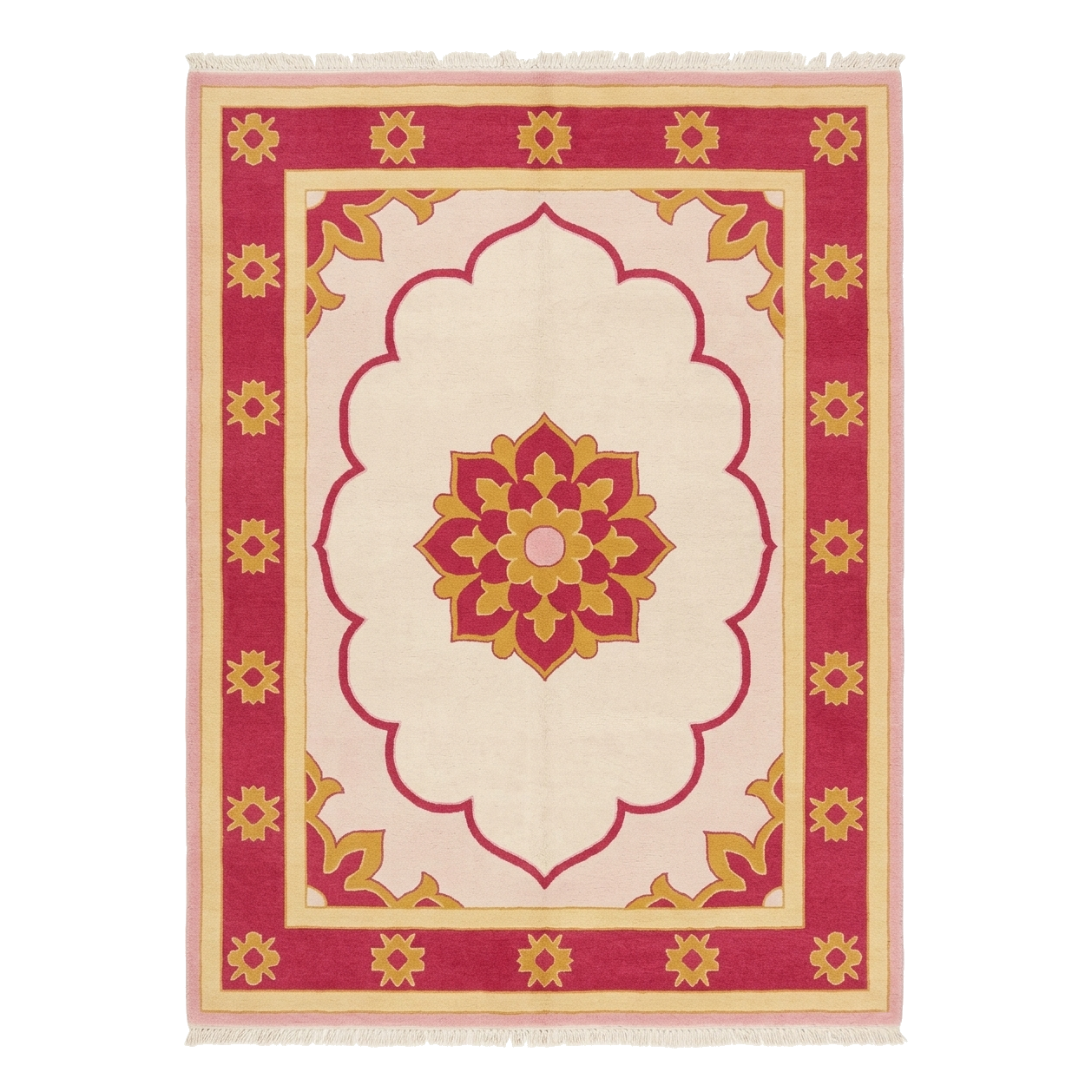 The Rajah’s Rose Hand Knotted Wool Rug 