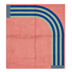The Retro Arc Hand Knotted Square Rug