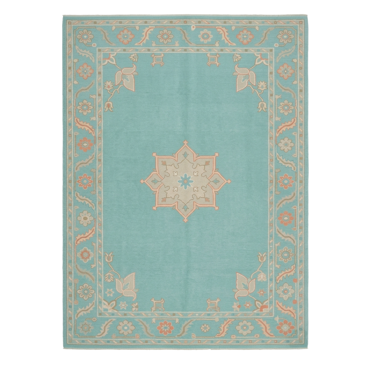 The Riviera Rosette Hand Knotted Wool Rug
