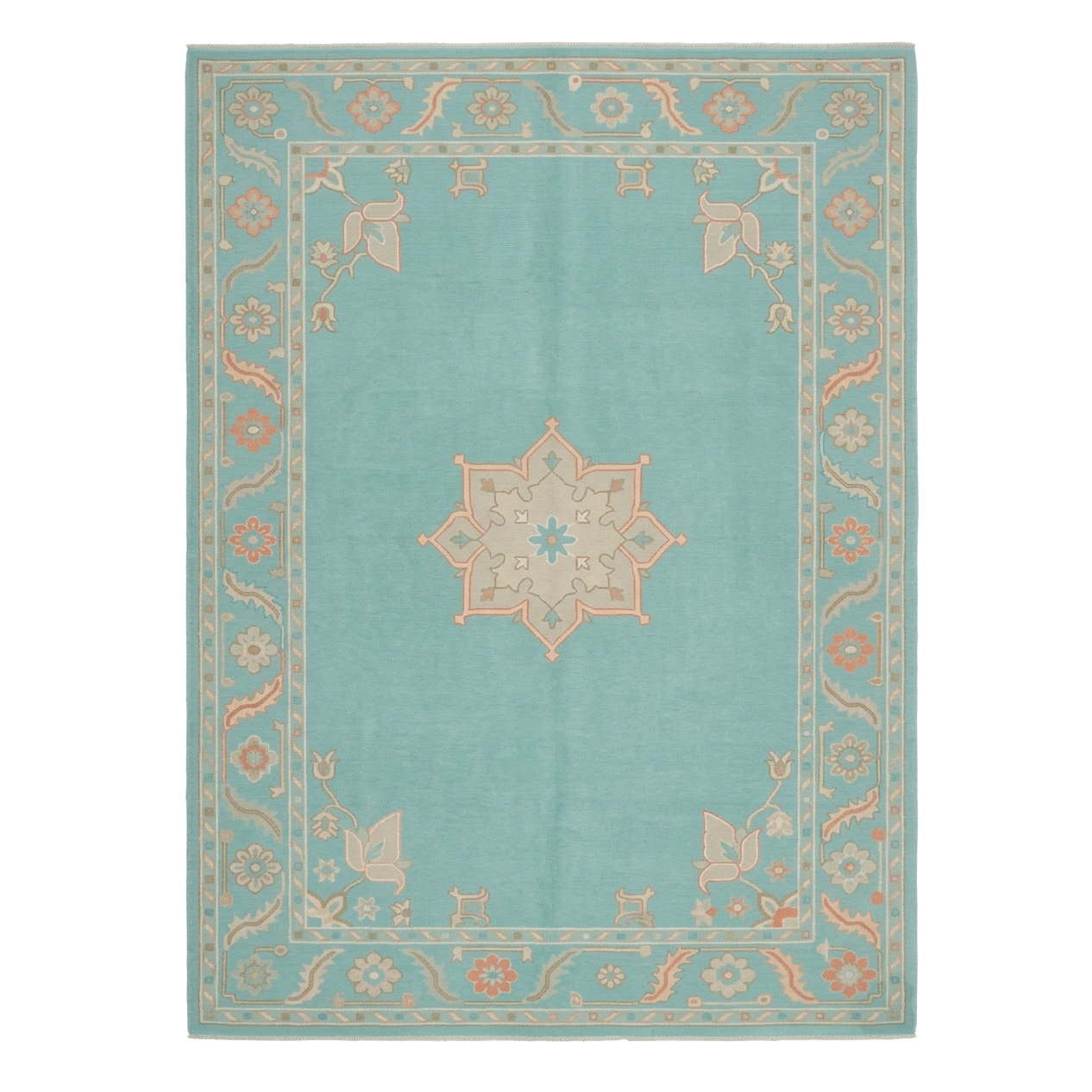 The Riviera Rosette Hand Knotted Wool Rug