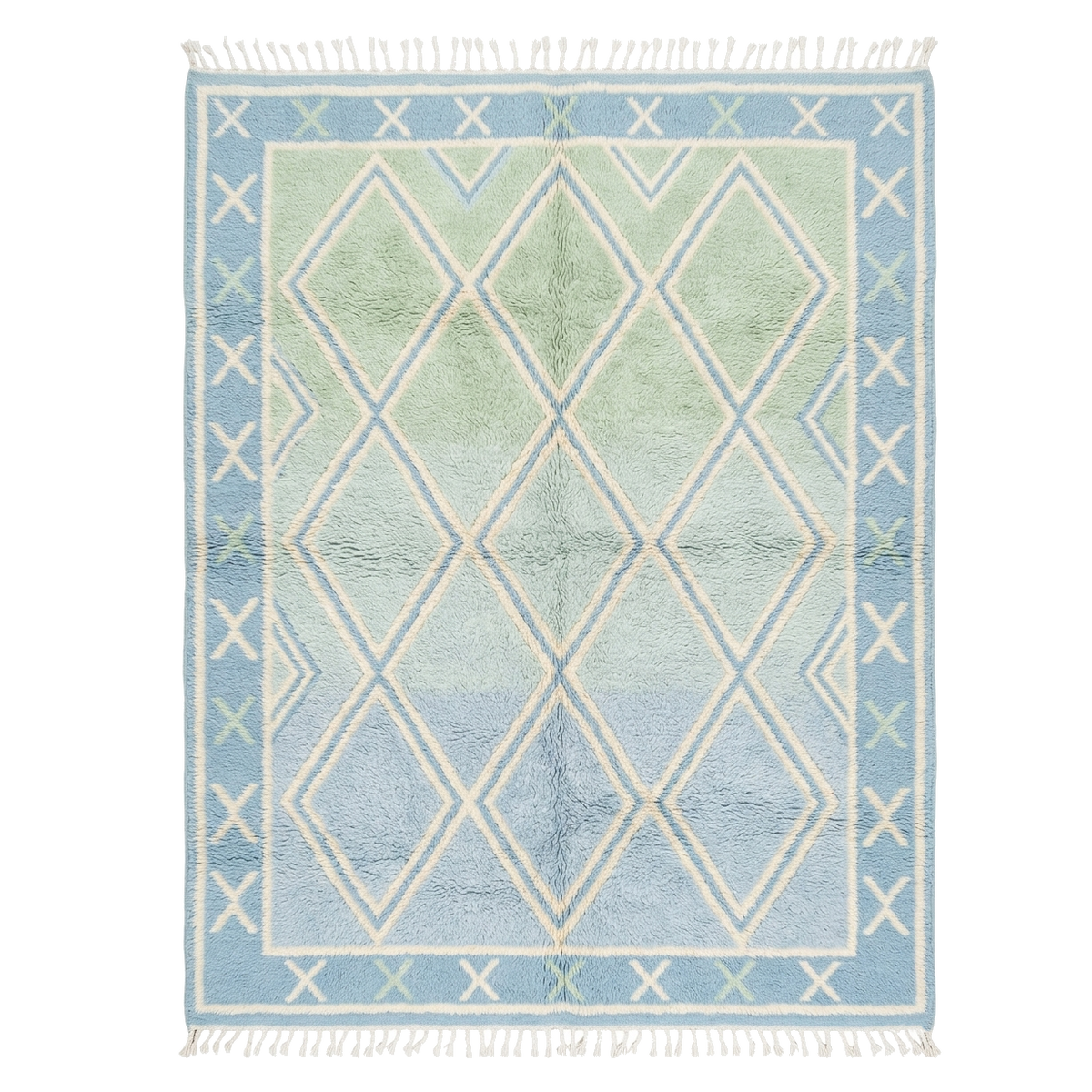 The Shoreline Lattice Moroccan Shag Rug