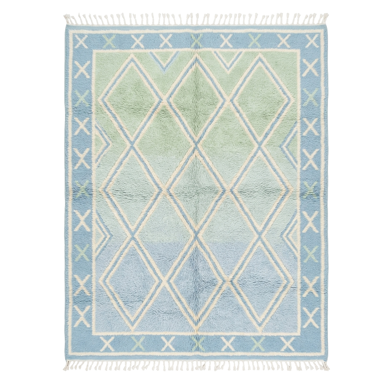 The Shoreline Lattice Moroccan Shag Rug