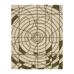 The Sonar Grid Hand Tufted Wool Rug