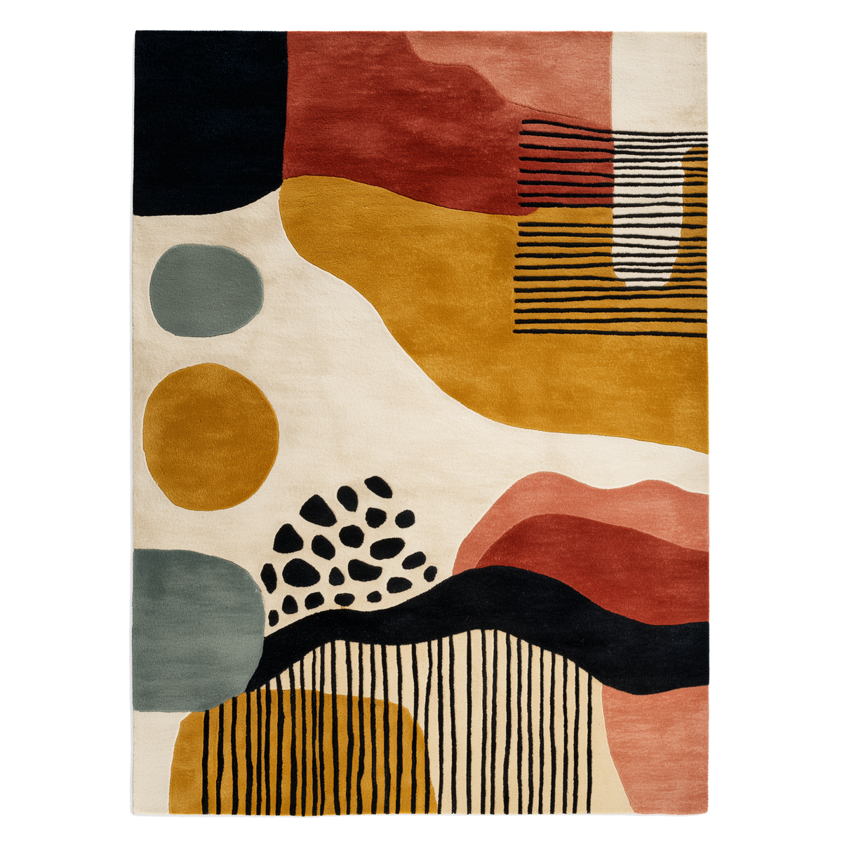 The Studio Collage Tufted Wool Rug