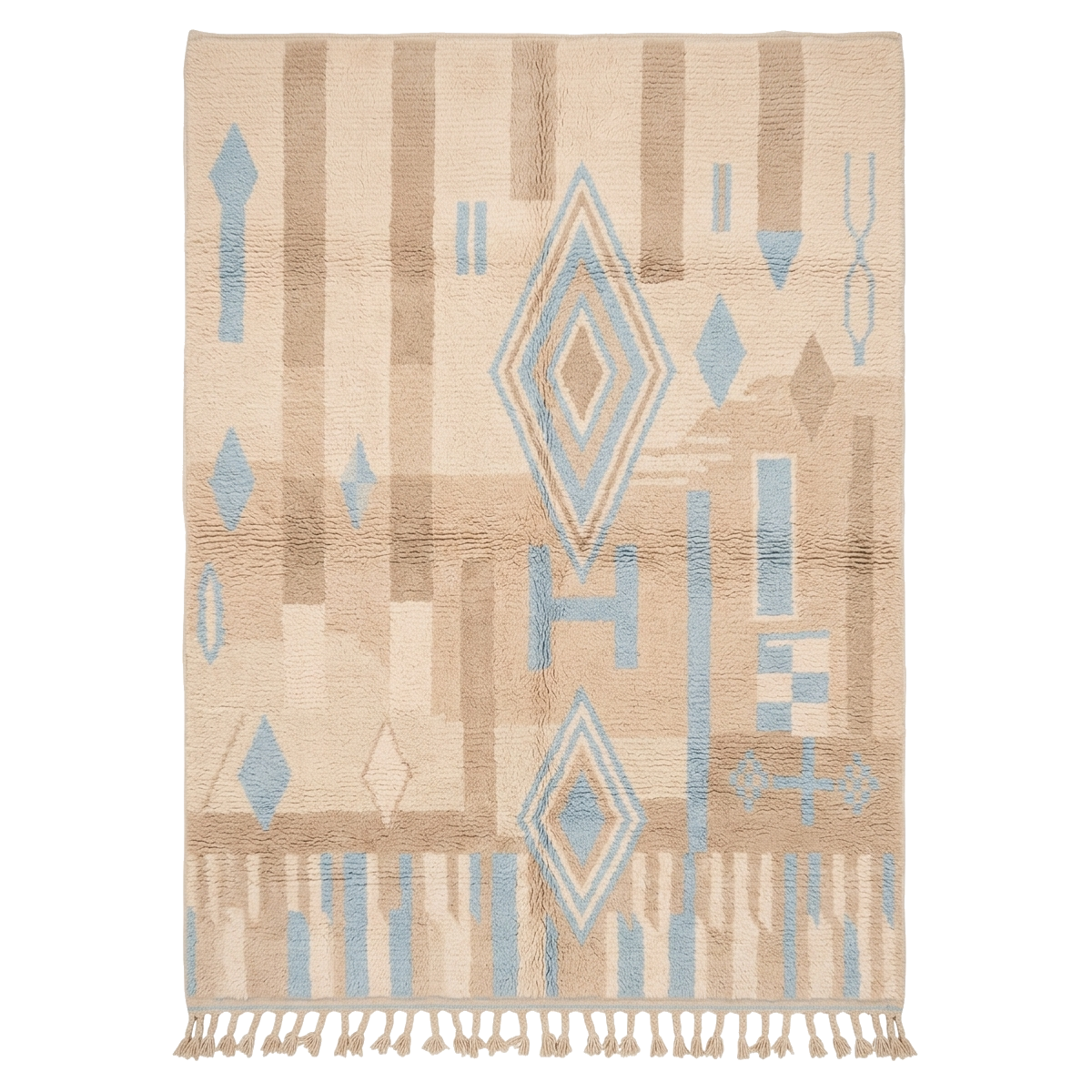 The Tribal Glitch Moroccan Shag Rug