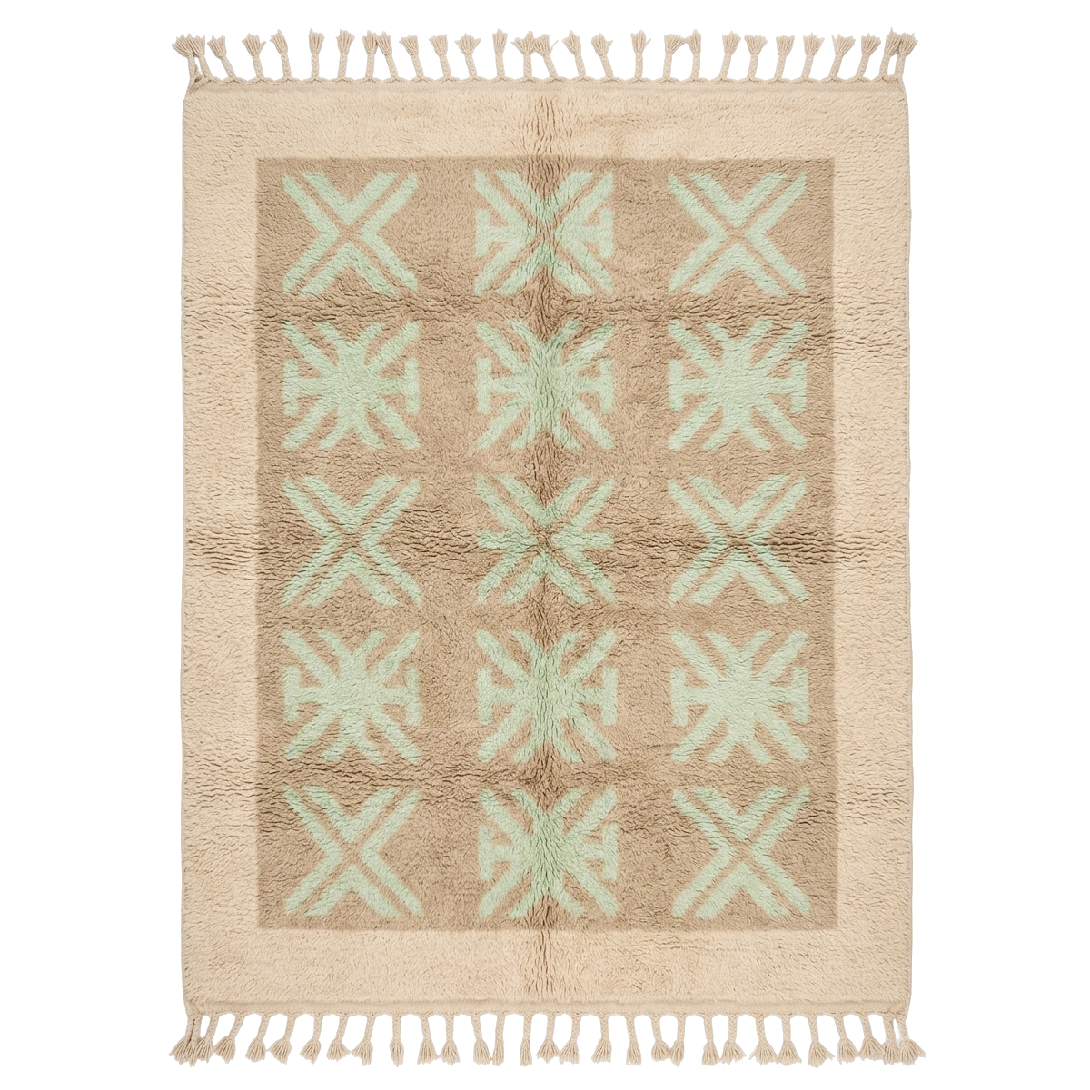 The Tribal Starburst Moroccan Shag Rug 