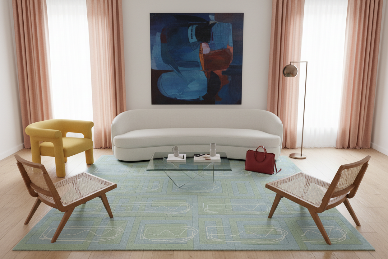The Matrix Hand Tufted Wool Rug
