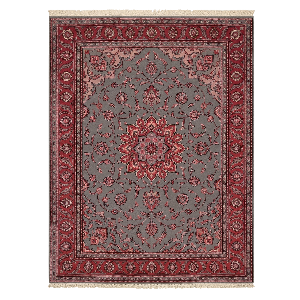 The Scarlet Vista Hand Knotted Rug