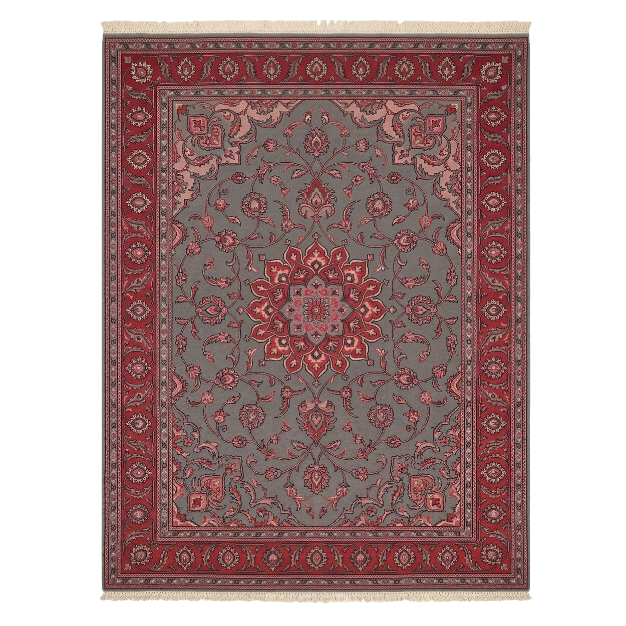 The Scarlet Vista Hand Knotted Rug