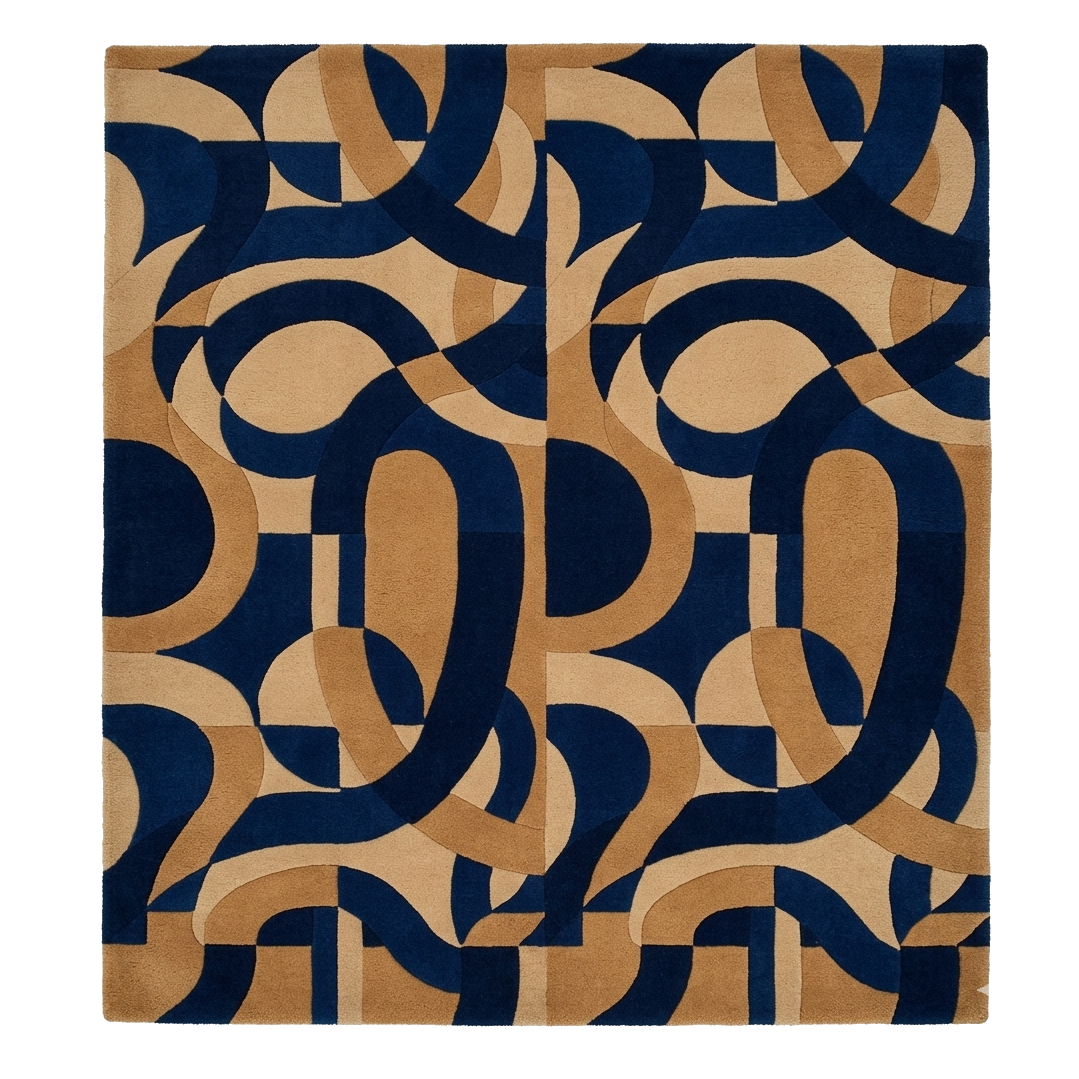Toasted Sand Loops Hand Tufted Wool Rug 