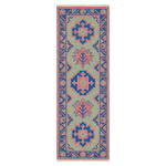 Tribal Emblem Hand Tufted Wool Runner Rug 