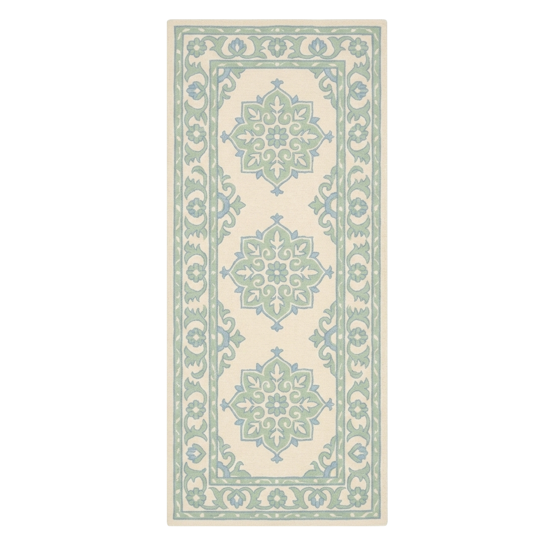 Triple Crest Hand Tufted Wool Runner Rug