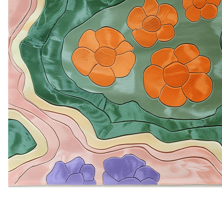 Verdant Kaleidoscope Hand Tufted Wool Rug